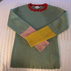 Stella McCartney Girls Multicolor Crew Neck Sweater Size 12 Years
